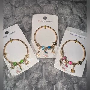 Hello Kitty Charm Bracelets 3pc